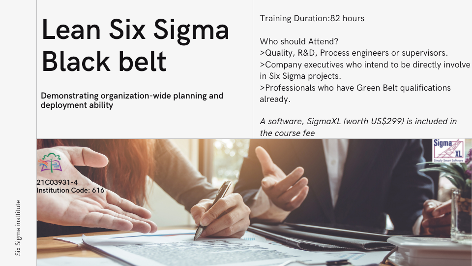 Lean Six Sigma Black Belt – Six Sigma Institute